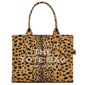 Marc Jacobs The Large Cheetah Canvas Tote Bag, Black Multi 